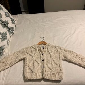 WOOL fisherman’s knit sweater NWOT